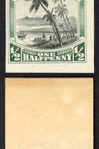 Cook Is 1920 Aitutaki 1/2d Imperf on Gummed Paper (probably a Proof) M/M
