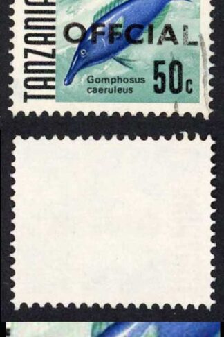 Tanzania SGO37a 50c Variety Missing first I in OFFICIAL Cat 100 pounds