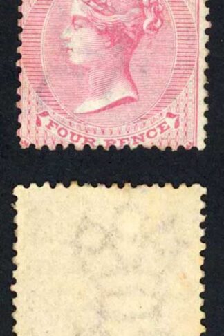 Mauritius SG62 4d Rose Wmk Crown CC M/M Cat 95 Pounds