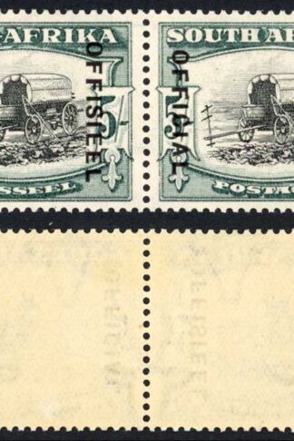 South Africa SGO28 5/- Black and Blue Green (18-19mm) Superb M/M