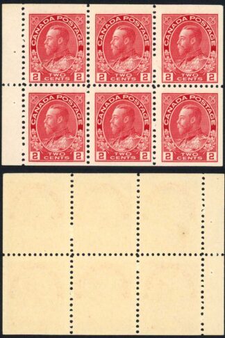 Canada SG201a 2c Booklet Pane of SIX U/M unitrade Canada dollars 120
