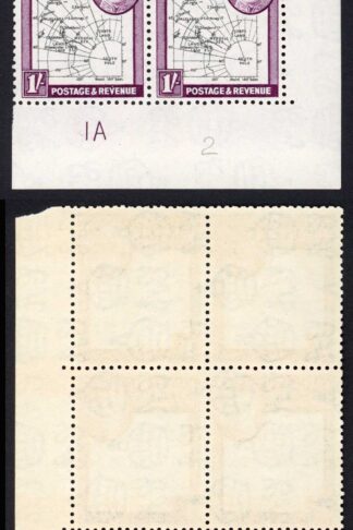 Falkland Is Deps SG G8 1/- Bot by South Georgia Plate Block M/M