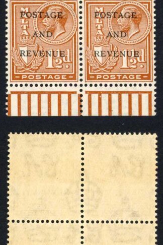 Malta SG178 1 1/2d chestnut M/M Block