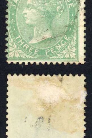 Jamaica SG3 1860-70 3d Green Used