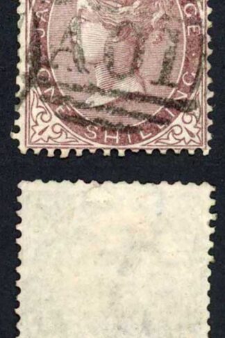 Jamaica SG6a 1860-70 1/- Purple-brown Used