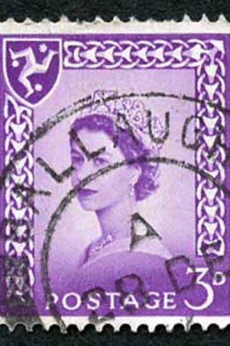 IOM SG2a 3d Deep Lilac on Chalky Paper Fine used cat from 6.50 pounds
