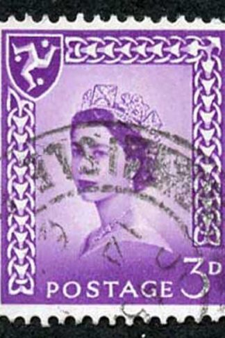 IOM SG2a 3d Deep Lilac on Chalky Paper Fine used cat from 6.50 pounds