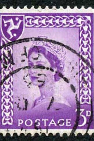 IOM SG2a 3d Deep Lilac on Chalky Paper Fine used cat from 6.50 pounds