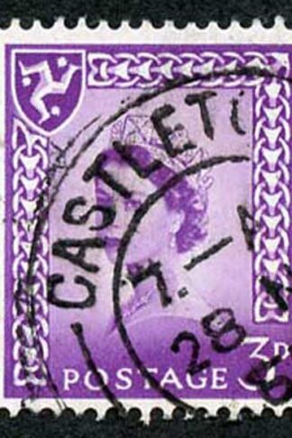 IOM SG2a 3d Deep Lilac on Chalky Paper Fine used cat from 6.50 pounds