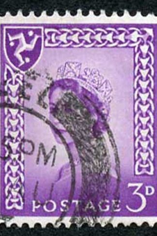 IOM SG2a 3d Deep Lilac on Chalky Paper Fine used cat from 6.50 pounds