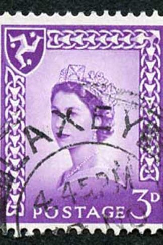IOM SG2a 3d Deep Lilac on Chalky Paper Fine used cat from 6.50 pounds