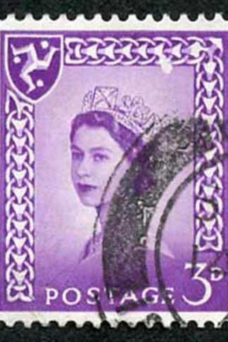 IOM SG2a 3d Deep Lilac on Chalky Paper Fine used cat from 6.50 pounds