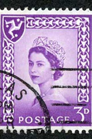 IOM SG2a 3d Deep Lilac on Chalky Paper Fine used cat from 6.50 pounds
