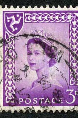 IOM SG2a 3d Deep Lilac on Chalky Paper Fine used cat from 6.50 pounds