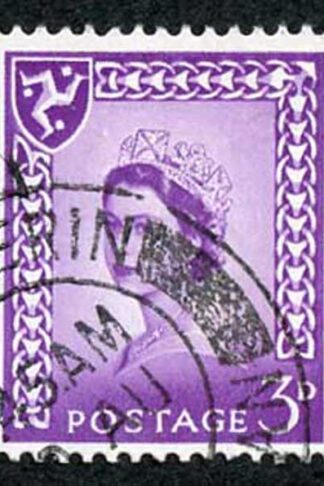 IOM SG2a 3d Deep Lilac on Chalky Paper Fine used cat from 6.50 pounds