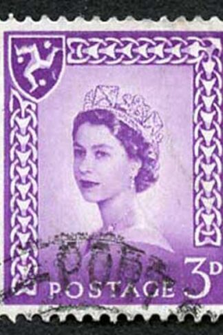 IOM SG2a 3d Deep Lilac on Chalky Paper Fine used cat from 6.50 pounds