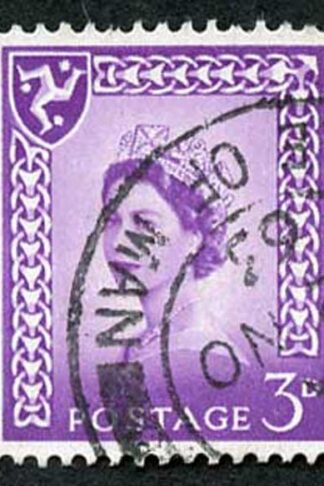 IOM SG2a 3d Deep Lilac on Chalky Paper Fine used cat from 6.50 pounds