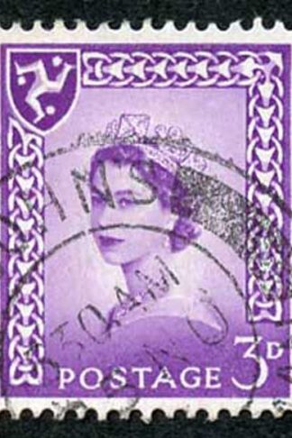 IOM SG2a 3d Deep Lilac on Chalky Paper Fine used cat from 6.50 pounds