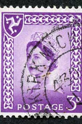 IOM SG2a 3d Deep Lilac on Chalky Paper Fine used cat from 6.50 pounds