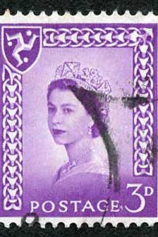 IOM SG2a 3d Deep Lilac on Chalky Paper Fine used cat from 6.50 pounds