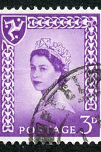 IOM SG2a 3d Deep Lilac on Chalky Paper Fine used cat from 6.50 pounds