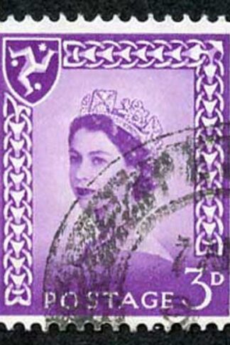 IOM SG2a 3d Deep Lilac on Chalky Paper Fine used cat from 6.50 pounds