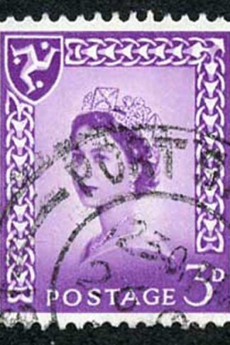 IOM SG2a 3d Deep Lilac on Chalky Paper Fine used cat from 6.50 pounds