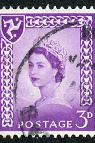 IOM SG2a 3d Deep Lilac on Chalky Paper Fine used cat from 6.50 pounds
