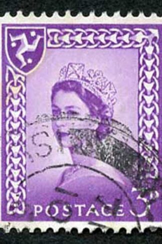 IOM SG2a 3d Deep Lilac on Chalky Paper Fine used cat from 6.50 pounds