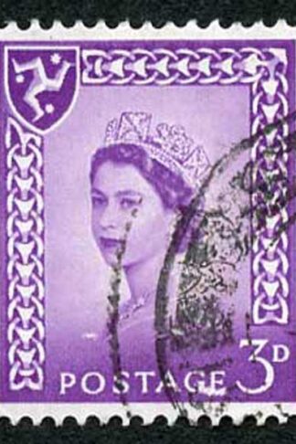 IOM SG2a 3d Deep Lilac on Chalky Paper Fine used cat from 6.50 pounds