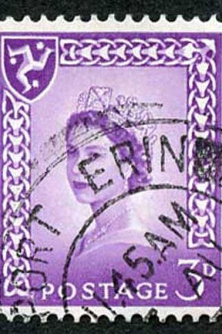IOM SG2a 3d Deep Lilac on Chalky Paper Fine used cat from 6.50 pounds