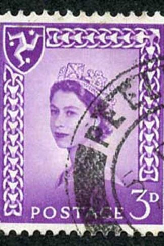 IOM SG2a 3d Deep Lilac on Chalky Paper Fine used cat from 6.50 pounds