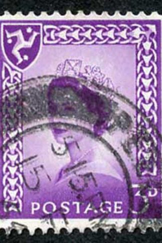 IOM SG2a 3d Deep Lilac on Chalky Paper Fine used cat from 6.50 pounds