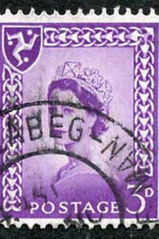 IOM SG2a 3d Deep Lilac on Chalky Paper Fine used cat from 6.50 pounds