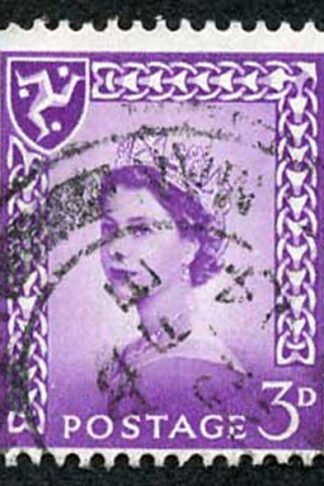 IOM SG2a 3d Deep Lilac on Chalky Paper Fine used cat from 6.50 pounds