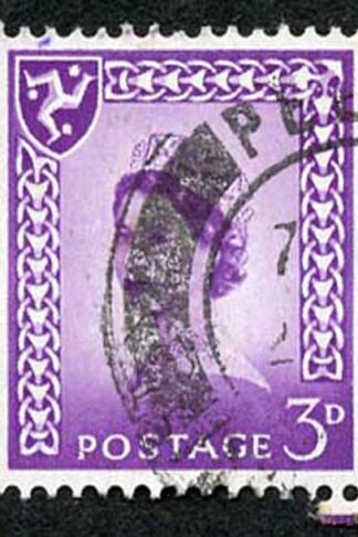 IOM SG2a 3d Deep Lilac on Chalky Paper Fine used cat from 6.50 pounds