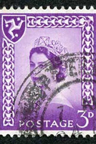 IOM SG2a 3d Deep Lilac on Chalky Paper Fine used cat from 6.50 pounds