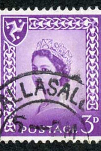 IOM SG2a 3d Deep Lilac on Chalky Paper Fine used cat from 6.50 pounds