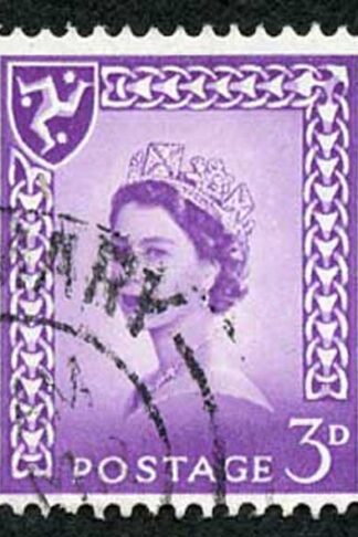 IOM SG2a 3d Deep Lilac on Chalky Paper Fine used cat from 6.50 pounds
