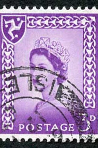 IOM SG2a 3d Deep Lilac on Chalky Paper Fine used cat from 6.50 pounds