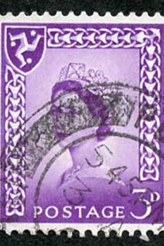IOM SG2a 3d Deep Lilac on Chalky Paper Fine used cat from 6.50 pounds