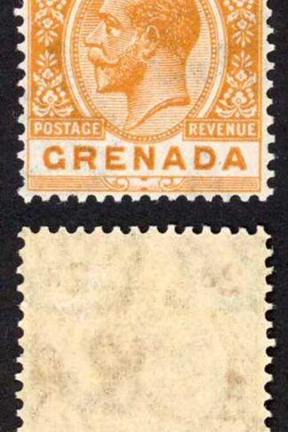 Grenada SG116 2d Orange wmk Mult Script Variety White Eye m/m