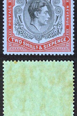 Bermuda SG117 2/6 Black and red/grey-blue Perf 14 U/M