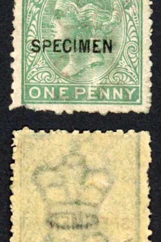 South Australia SG154s 1d blue-green opt SPECIMEN