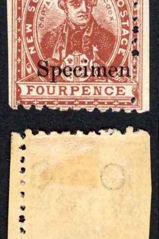 NSW SGO41s 4d purple-brown M/M Opt SPECIMEN