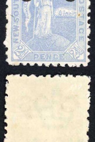 NSW SGO54var 2 1/2d Ultramarine Variety C for O M/M