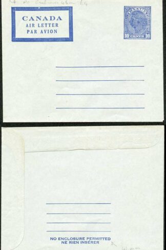 Canada KGVI 10c Air letter sheet