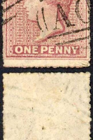 Antigua SG5 1d Rosy Mauve wmk Small Star Very Fine used