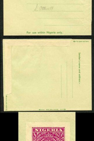 Nigeria KGVI 1d Air Lettersheet