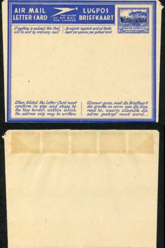 Bechuanaland on 3d South Africa Airmail letter